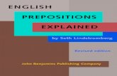 English Prepositions Explained: Revised edition