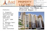 603.Three BHK Flat for Rent in Prahlad Nagar