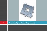 Understanding application requirements
