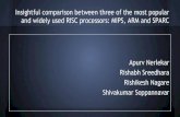 Comparison between RISC architectures: MIPS, ARM and SPARC