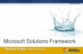 Brief overview on microsoft solution framework