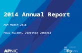 APNIC Annual Report by Paul Wilson [APRICOT 2015]