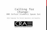 Calling for Change: BME Oxford Students Speak Out