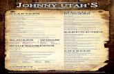 Lunch and dinner menu   menus | johnny utah's