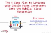 The 4 Step Plan to Leverage your Oracle Forms Investment into the Mobile/ Cloud Generation