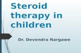 Steroid therapy in children
