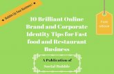 10 brilliant online brand and corporate identity tips for fast food and restaurant business