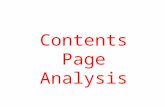 Contents page music magazine analysis