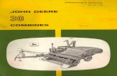 John Deere 30 Combines - Operators Manual