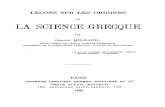 Gaston Milhaud - Leçons Sur Les Origines de La Science Grecque