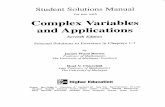 Solution Manual of Complex Variable and Application