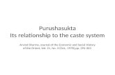 Purushasukta - Its Relationship to the Caste System