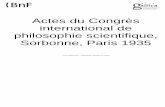 Actes du Congrès international de philosophie scientifique, Sorbonne, Paris 1935