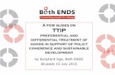 slides of Both ENDS' presentation at the TTIP stakeholder event 15 July 2015