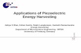 Applications of Piezoelectric Energy Harvesting