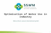 Optimisation of Water Use in Industry