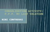 Consolidation Activity p.p.p. My Last Vacation