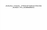 Analysis, Preparation  Planning.ppt