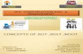 Concepts of Bot,Bolt,Boot