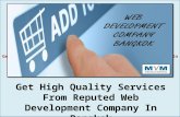 Get High Quality Services From Reputed Web Development Company in Bangkok