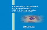 Laboratory Guide Enumerating CD 4 t Lymphocytes