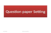 Question Paper Setting
