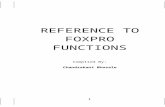 Reference to Foxpro Functions