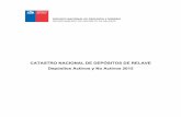 Catastro de Depósitos de Relaves de 2015 (Regiones y Comunas de Chile)