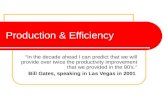 Production _ Efficiency, Including Specialisation and the Division of Labour