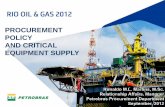 Presentation Procurement Department Petrobras Rio Oil Gas 18set