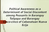 Political Awareness as a Determinant of Social Discontent