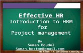 HRM for Project Management
