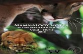 Mammalogy notes