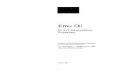Emu Oil Its Anti-Inflammatory Properties