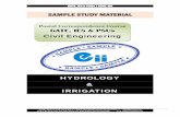 Gate Ies Postal Studymaterial for Hydrology and Irrigation Civil