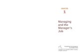 Lecture 1 Managing & the Managers Job