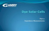 Dye Solar Cells Part2: Impedance Measurements