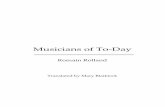 Musicians of to Day by Mary Blaiklock Claude Landi Romain Rolland 9635