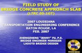 Field Study of Bridge Concrete Approach Slab