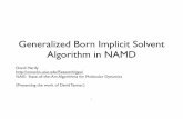 Generalized Born Implicit Solvent
