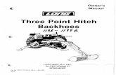 Long Three Point Hitch Backhoes Owners Manual