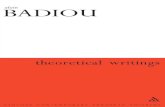 (Athlon(Athlone Contemporary European Thinkers) Alain Badiou, Ray Brassier, Alberto Toscano-Theoretical Writings-Bloomsbury Academic (2004)e Contemporary European Thinkers) Alain Badiou,