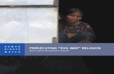 Prosecuting "Evil Way" Religion