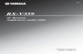 Yamaha RX-V359 Manual
