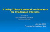 Delay Toleran Network