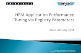 Hfm Application Performance Tuning via Registry Parameters
