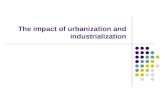 Impact of Industrialisation, Urbanization and Agricultural Revolution