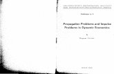 Propagation Problems and Impulse Problems in Dynamic Economics