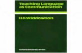 Teaching Language as Communication h.g. Widdowson