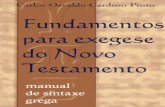 Fundamentos Para Exegese Do Novo Testamento - Carlos Osvaldo Cardoso Pinto